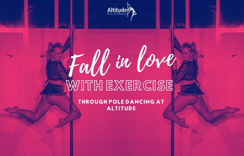 Blog Banner Fall in love with exercise through pole dance