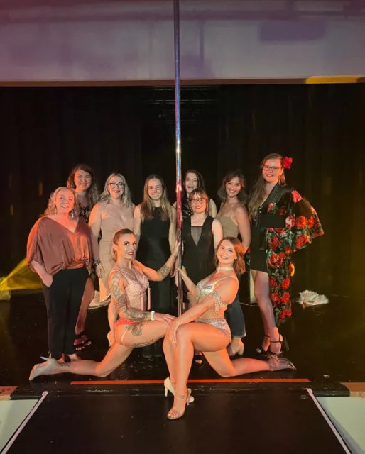 Members & Instructors supporting a local burlesque show